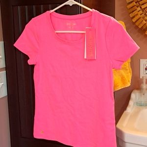 Lilly Pulitzer NWT size S proseco pink shirt